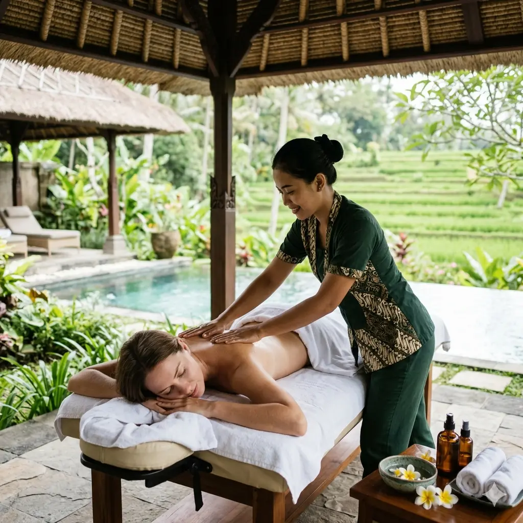 Terapis Profesional AuraSpa sedang bekerja